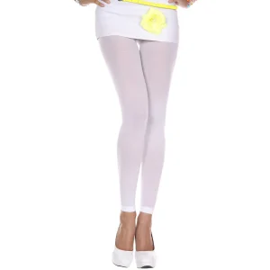 legging branco fino opaco liso elegante sexy modelador pernas naturais nylon leve confortável cintura alta costura plana acabamento suave flexivel
