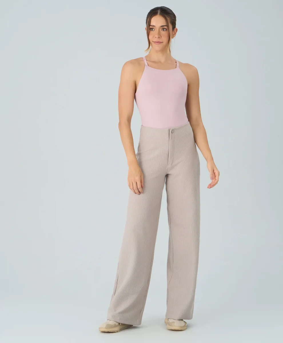 Calça Reta Canelado Comfy - Image 5