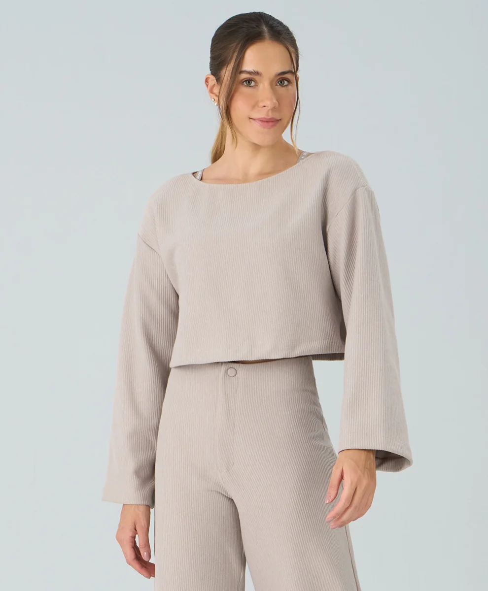 Blusa Canelada Comfy