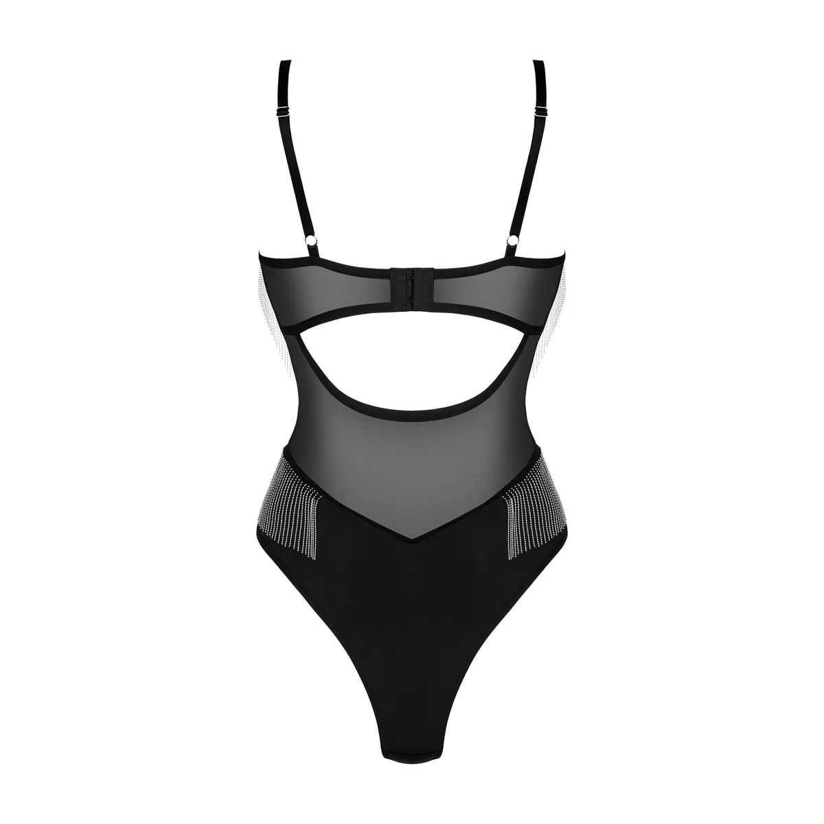 feminino sedutor único corajoso elegante sensual sexy decotado perolado pérolas prateadas body preto sutiã aro alças ajustáveis fecho costas confortável - Image 9