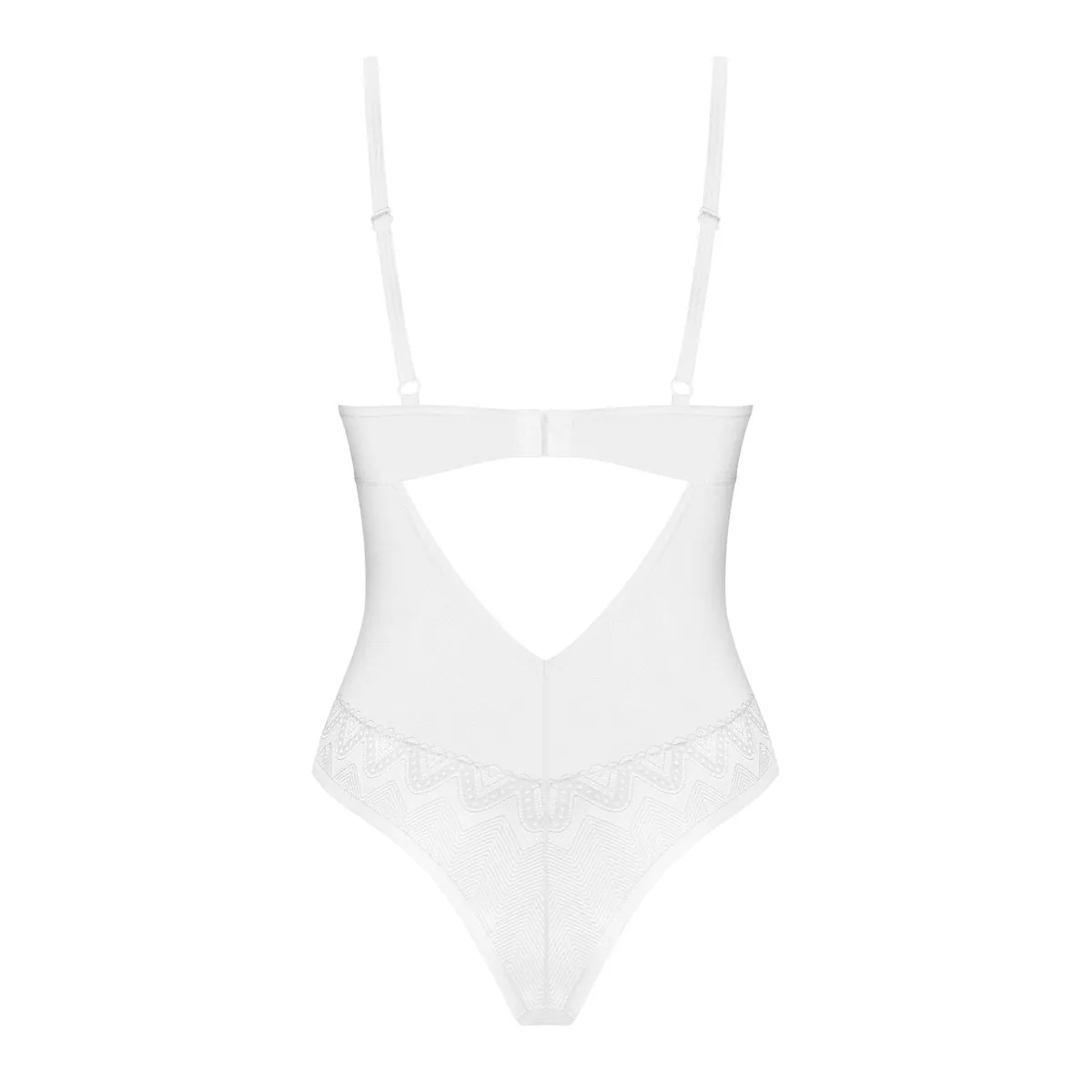 body branco sensual sexy recortes geométricos adornos copas armação fecho costas alças ajustáveis material macio pingente ouro rosa poliamida elastano - Image 8