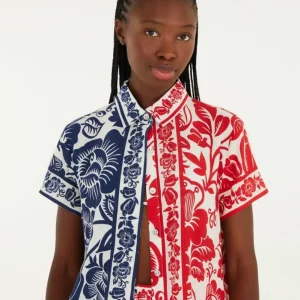 Camisa Estampada Noite De Pássaro