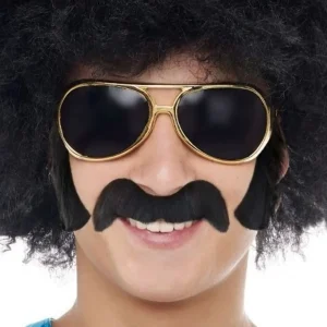 Bigode e Patilhas Pretas