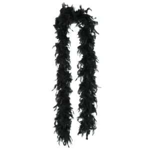 Boa de Plumas Preta 80g