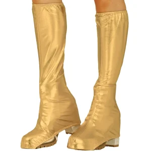 Capas para botas Douradas Brilhantes Eco infantis