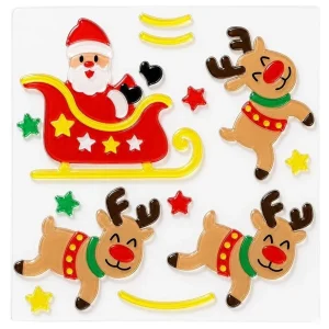 Decoração de Gel Renas de Natal