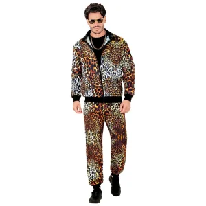 Fato de Treino dos anos 80 Leopardo Fashion para adulto