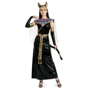 Fato de Deusa Egípcia Bastet para mulher