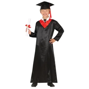 Fato de Graduado Clássico Vermelho infantil