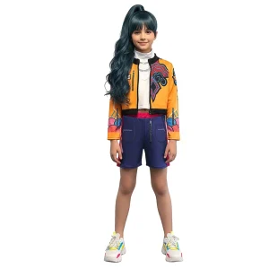 Fato de Cantora K-Pop Lilás para menina