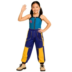 Fato de Cantora K-Pop Azul para menina