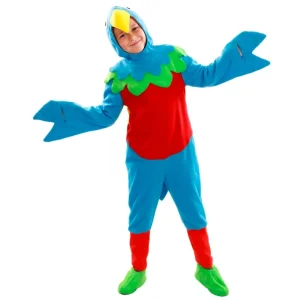 Fato de Papagaio Multicolor infantil