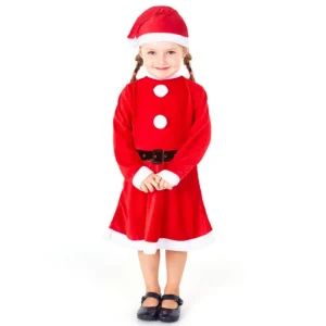 Fato de Mãe Natal Cinto para menina
