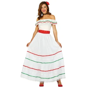 Fato de Mexicana Branca para mulher