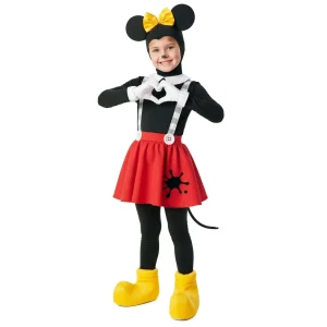 Fato de Ratinha Divertida com Laço para Menina