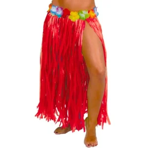 Saia Havaiana Vermelha Comprida