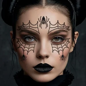 Gemas Glitter Autoadesivas Aranhas
