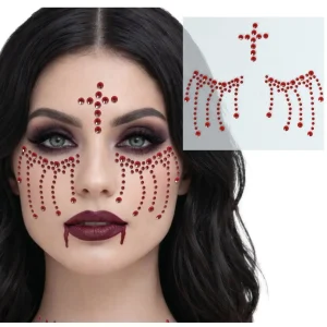 Gemas Glitter Autocolantes Sangrentas