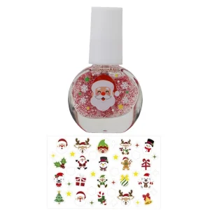 Kit de Verniz de unhas e Autocolantes de Natal