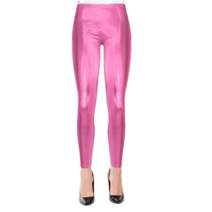 Leggings Metalizadas Rosa para Adulto