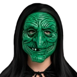Máscara de Bruxa Verde