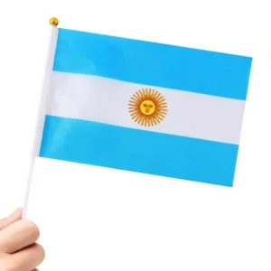 Pack de 24 Bandeirolas da Argentina 20x30cm