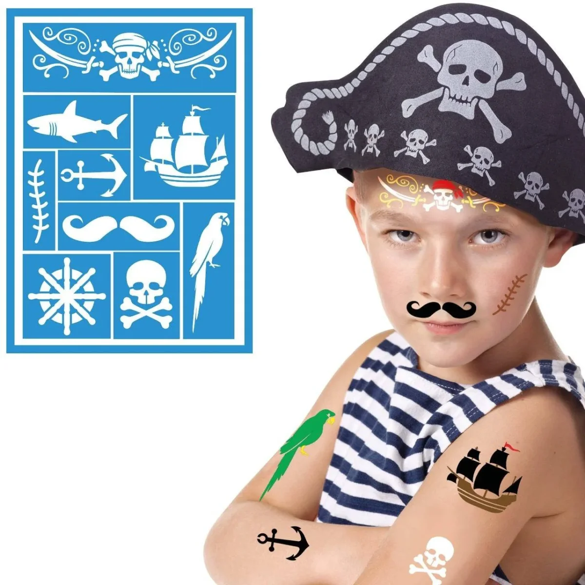 Stencil para Maquilhagem de Pirata infantil - Image 2