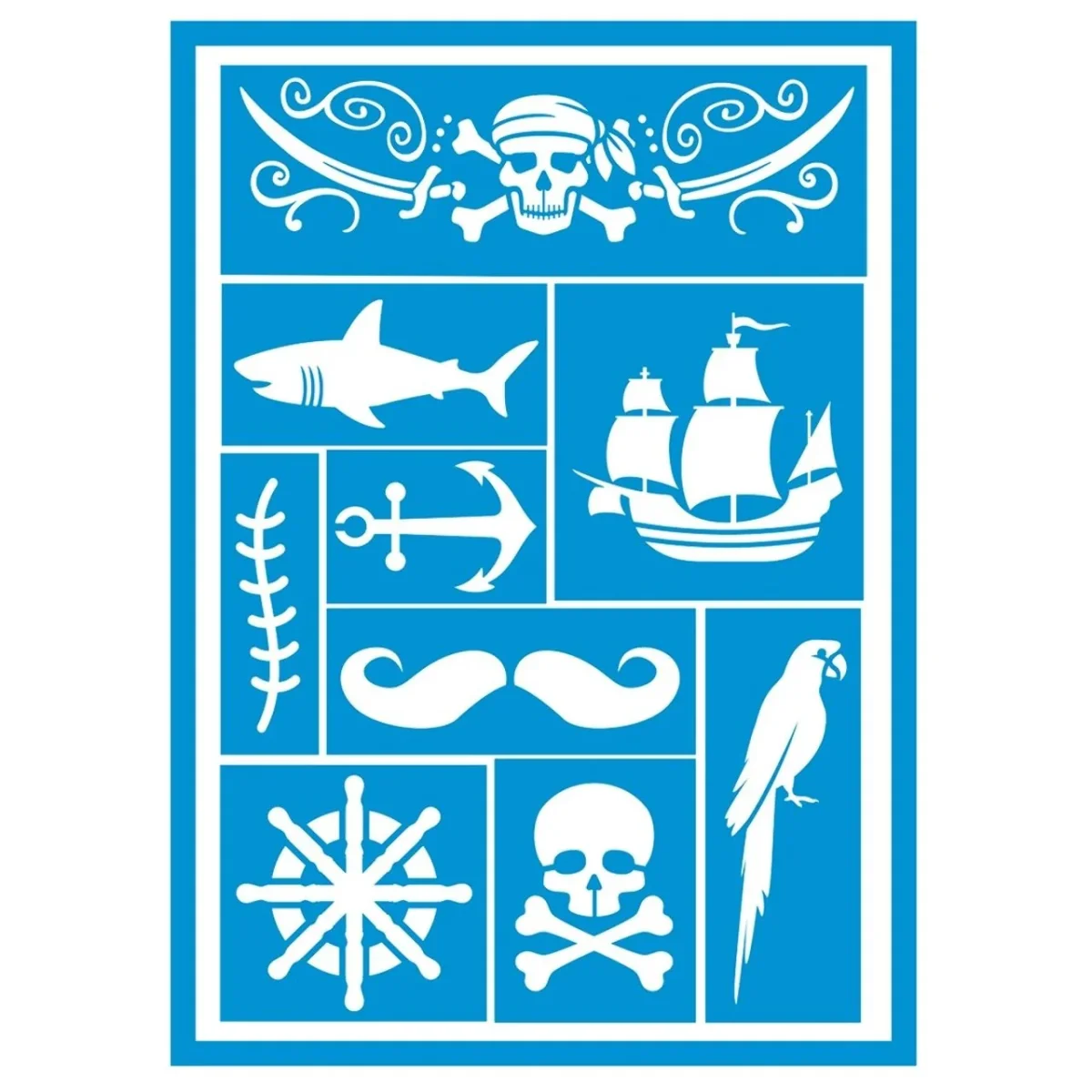 Stencil para Maquilhagem de Pirata infantil - Image 4