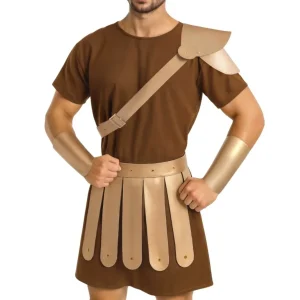 Conjunto de Gladiador Romano Ouro