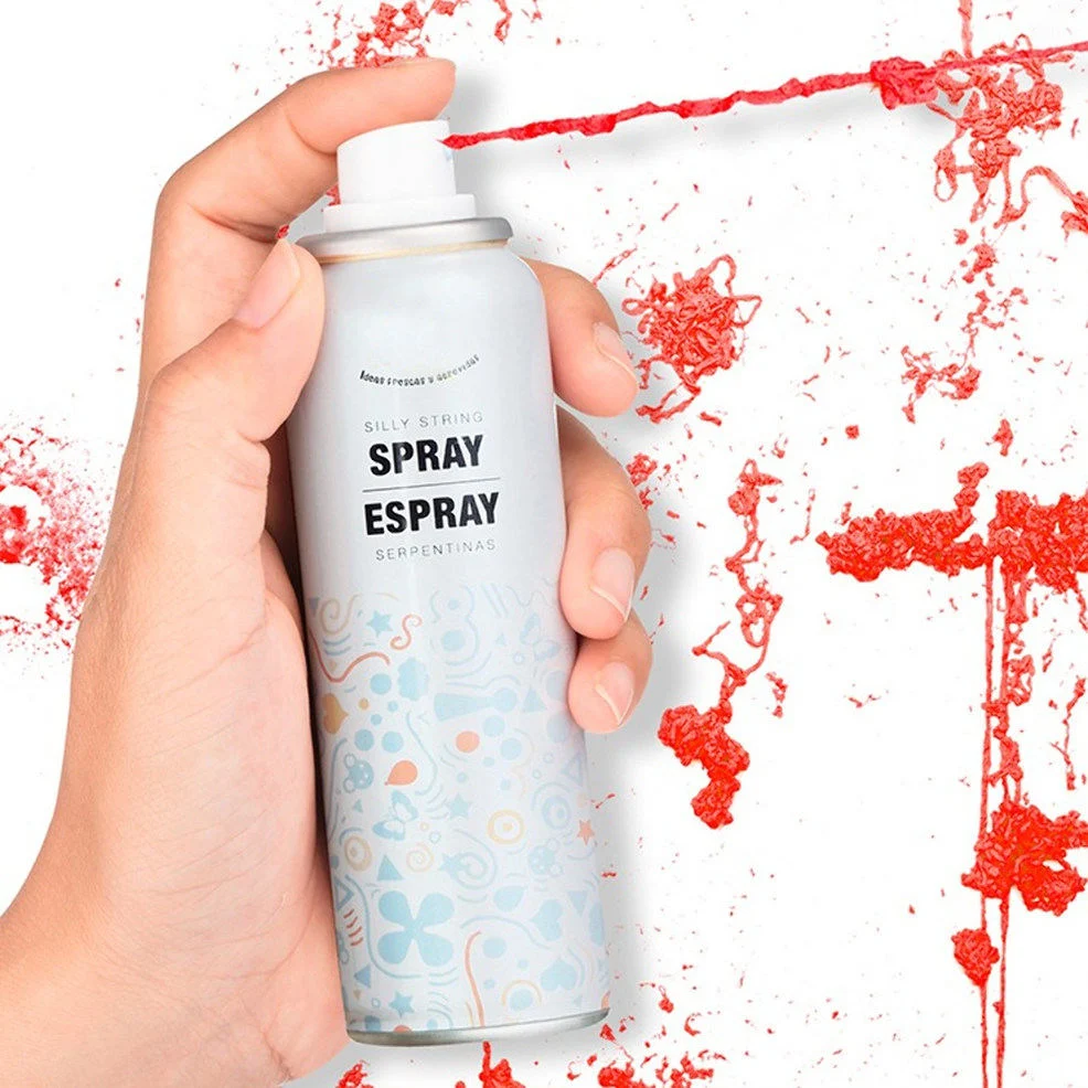 Serpentina em Spray Vermelho