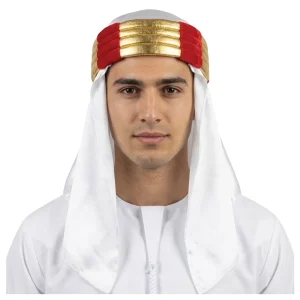 Turbante de Príncipe Árabe Branco